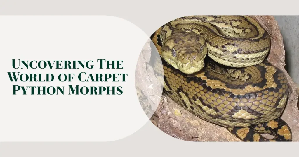Carpet python morphs